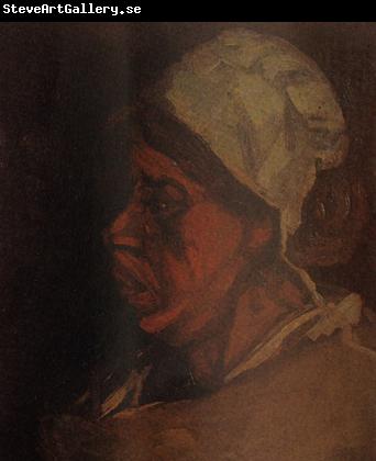 Vincent Van Gogh Head of a Peasant Woman with White Cap (nn04)